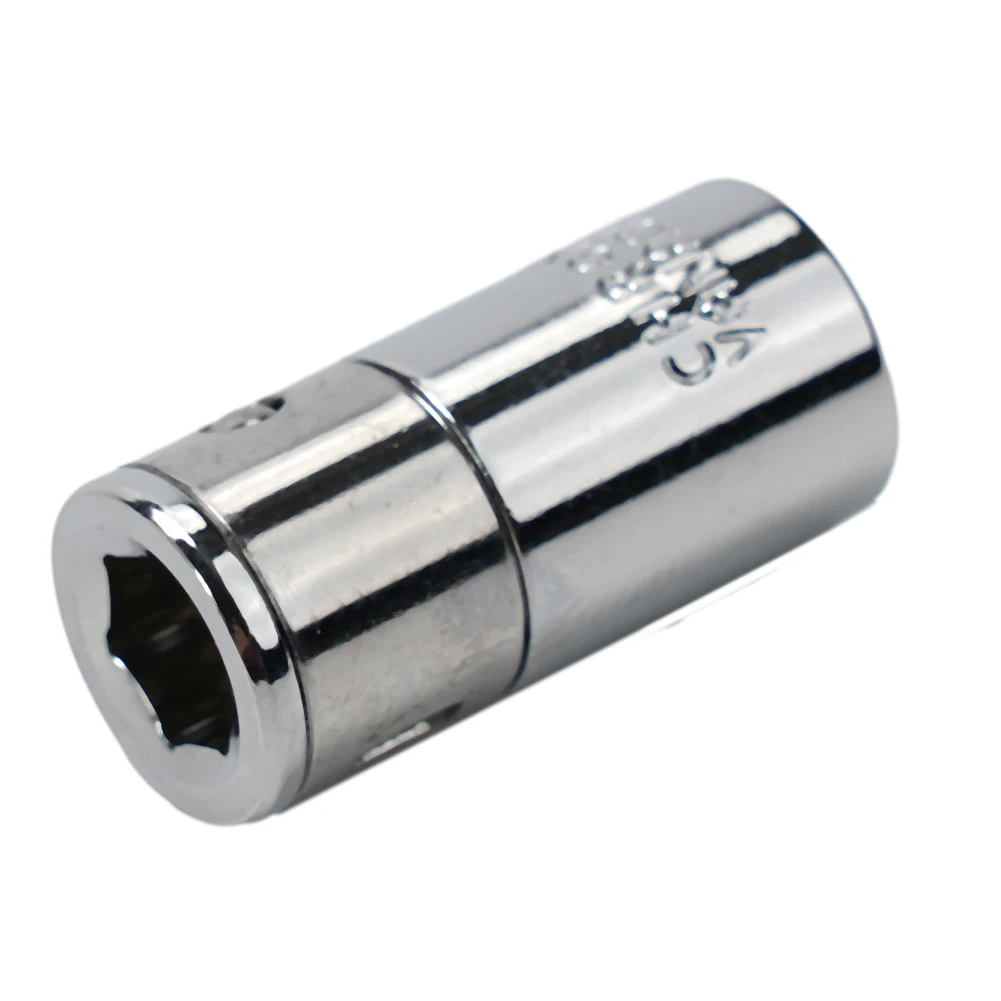 Seamless Socket Conversion, 1/4 Square Drive to 1/4 Hex Shank Socket Bits Converter, Durable Chrome Vanadium Steel converter drill socket adapter 1 4 square drive chrome vanadium steel standard 1 4 hex shank 2022 new durable