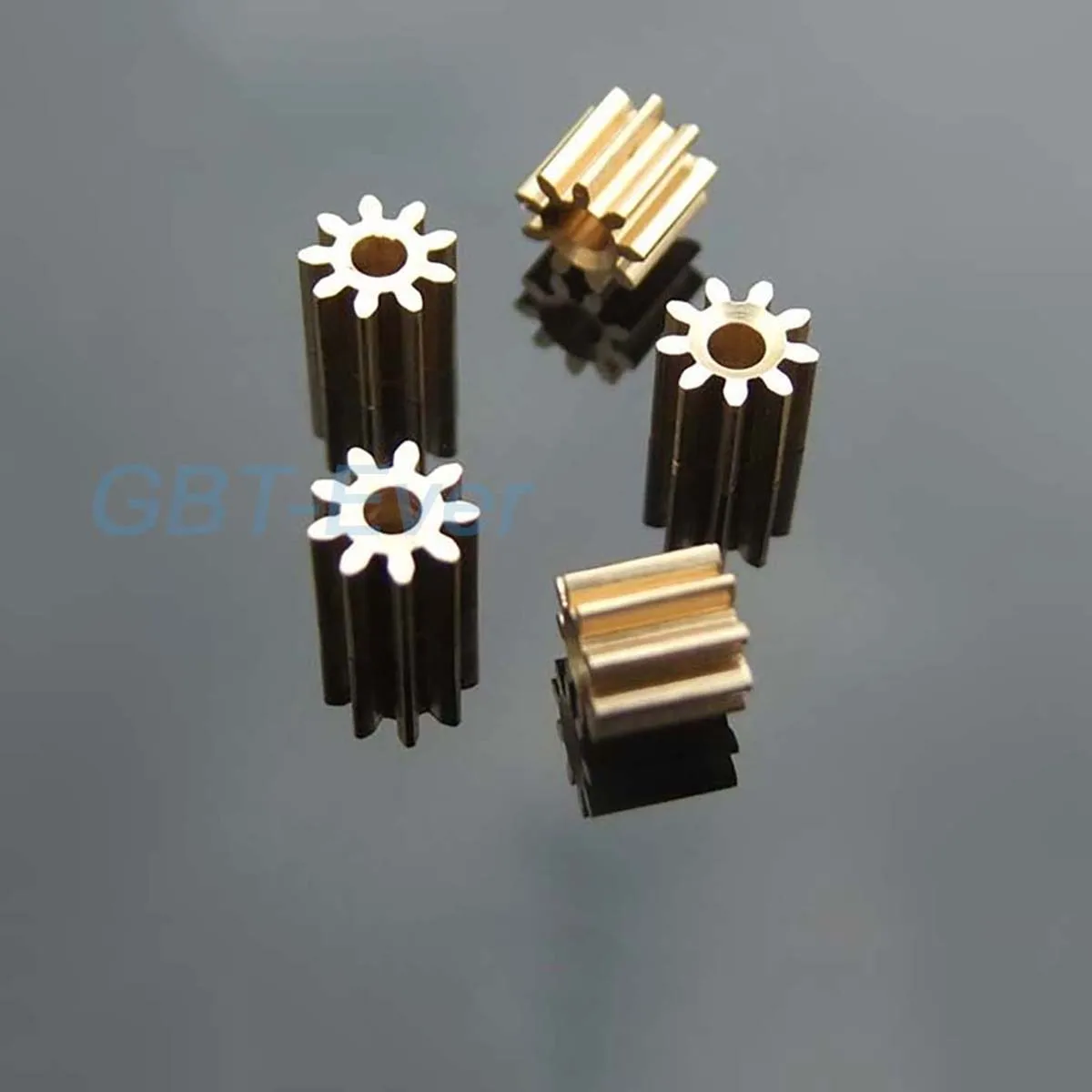 0.3/0.4/0.5Modulus 7T 8T 9T 10T 12T 14T 15T 16T Teeth Metal Copper Gear Spindle Gear Fit 1mm 2mm 2.3mm 3mm 3.17mm 5mm Shaft 5Pcs