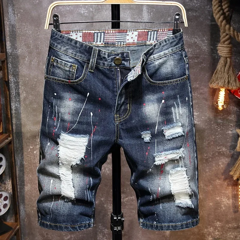 Pantaloncini Jeans Uomo Baggy Y2K: Corti, Larghi E Stretch Per L'Estate - 3