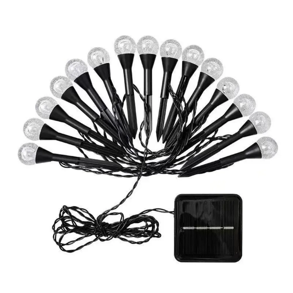 스마트 태양광 LED 야외 바닥 조명 방수 20 LED 전구 LED 경로 데크 조명 태양광 정원 조명 마당 잔디 조명
