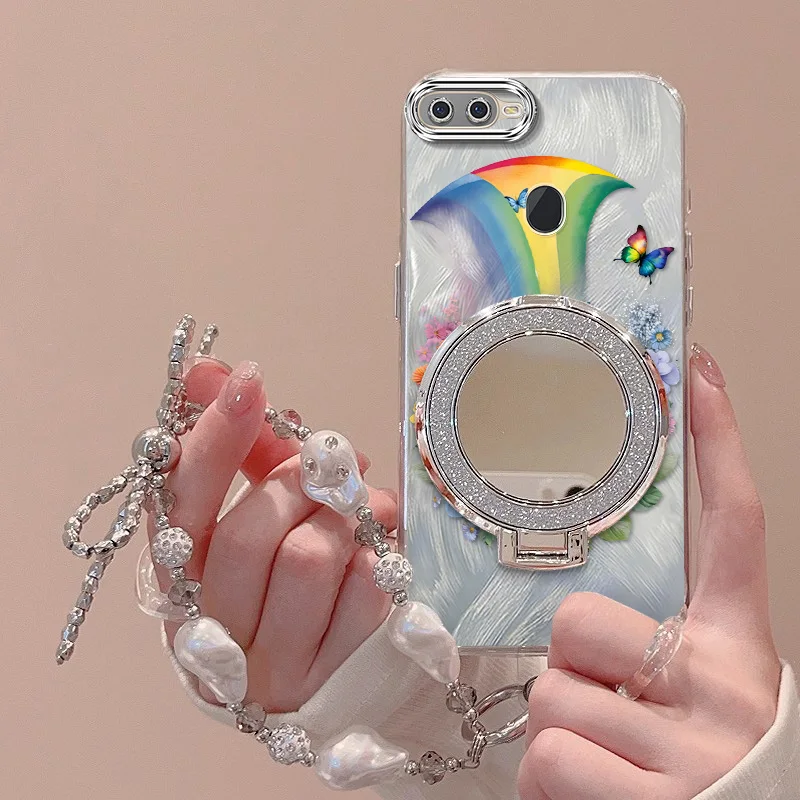 Beautiful Rainbow Phone Case Set with Lanyard and Stand - 3 Pieces