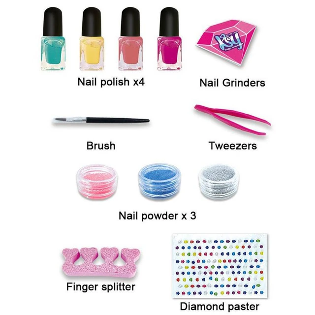 Nail Kit for Girls Ages 7-12 FunKidz Peelable Nail Art Set with Nail Polish  P... | eBay