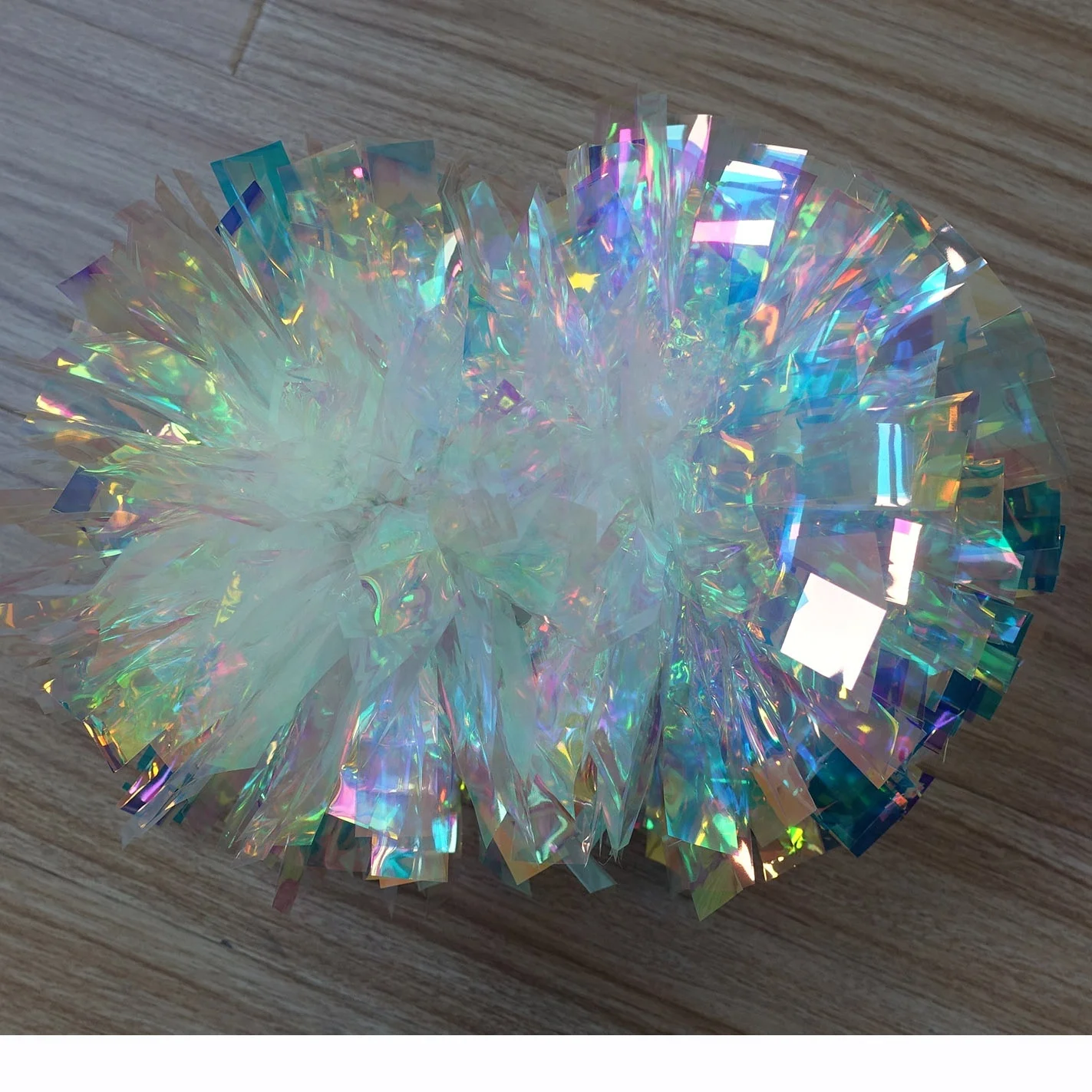 Beautiful super rainbow cheerleading pom pom for cheerleaders with factory price