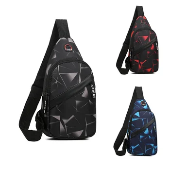 Borsa da petto, borsa a tracolla impermeabile casual da uomo, borsa sportiva alla moda, borsa piccola multifunzionale, borsa a tracolla