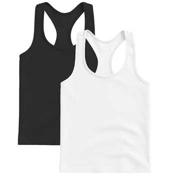Kids Seamless Cotton Racerback Tank 1
