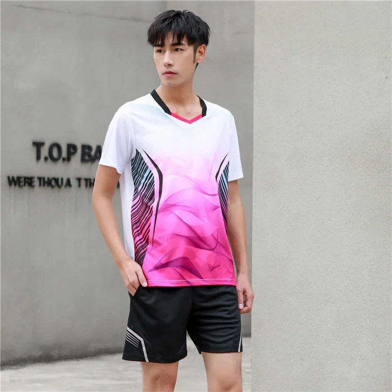 Quick Dry Badminton Shirt shorts Women/men Table Tennis T Shirts Team Game Running Training Short Sleeves tennis shirt A157 short sleeve t shirt sports clothes