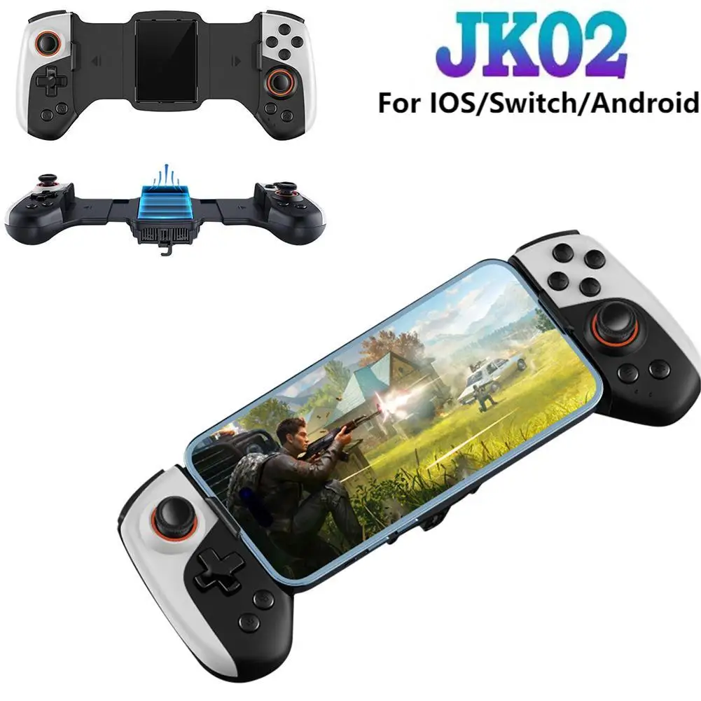 JK02 텔레스코픽 게임 패드 컨트롤러, 반도체 라디에이터 게임 쿨러 핸들, IOS, 스위치, 안드로이드 휴대폰 게임 조이스틱