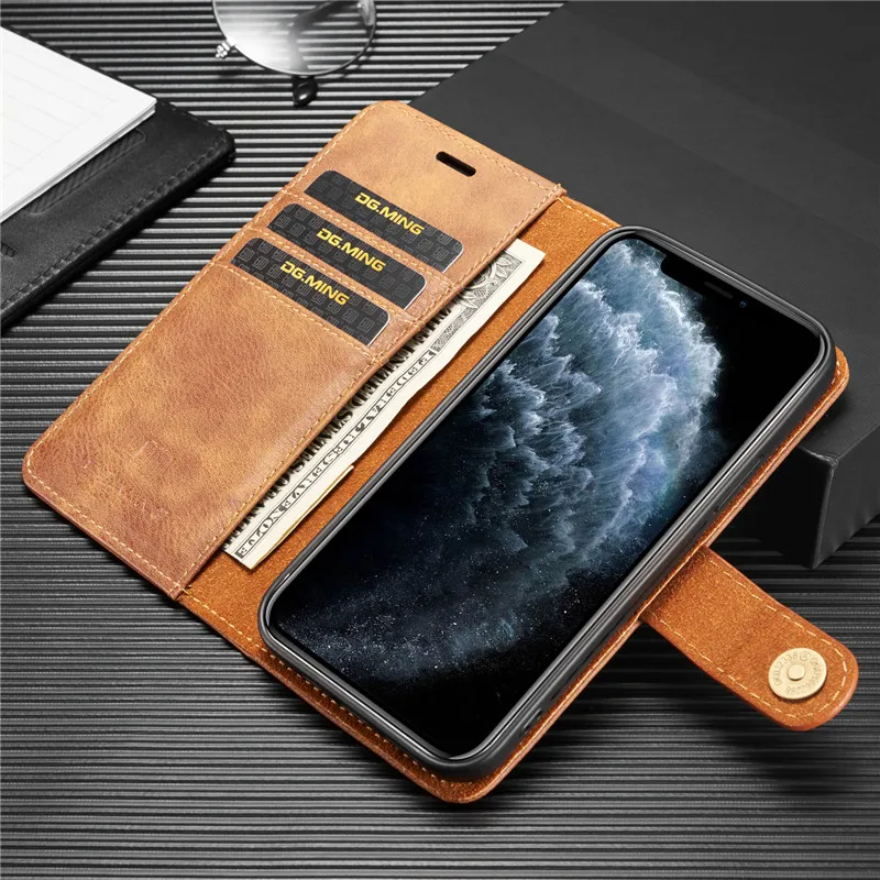 Leather Phone Case For iPhone 15 14 13 11 Pro Max Card Holder Wallet Cover - sky case