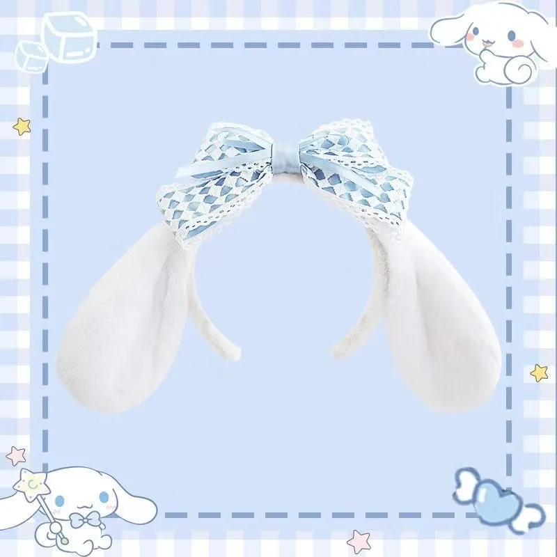 

Sanrio Kuromi Cinnamoroll Headband Cute Cartoon Hair Accessories My Melody Kawaii Lolita Ornaments Photography Props Gift