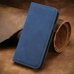 Smooth Wallet Leather Flip Case - Premium Book Cover for Moto G13 (Blue)