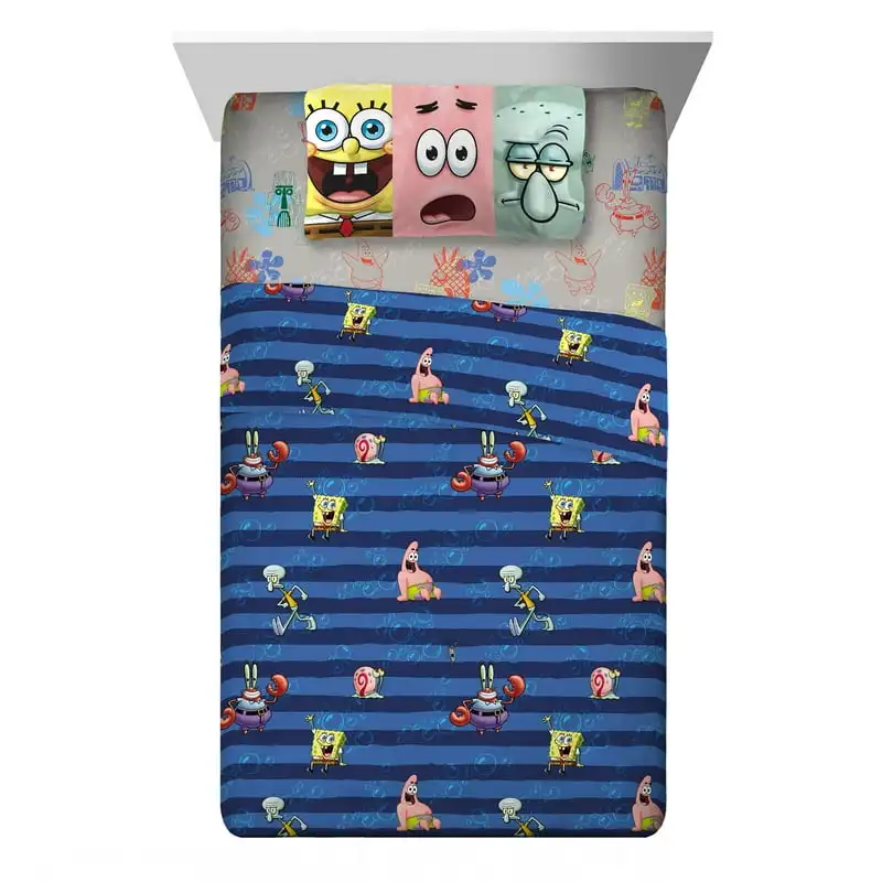 

Kids Twin Sheet Set, Blue and Gray, Pink bedding Quilt cover Cotton bed sheet set Cow print Duvet Kawaii bedding sets подод