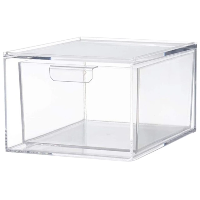 5pcs Portable Transparent Container Bin Multipurpose Plastic Storage Box  with Handle Acrylic Screws organizer - AliExpress
