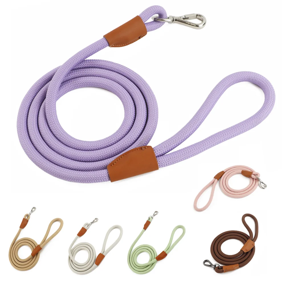 

1.5M/2.1M Medium Big Dog Leash Adjustable Slide Fastener Buckle Easy and Convenient Nylon P Type Training Leash for Large Dogs