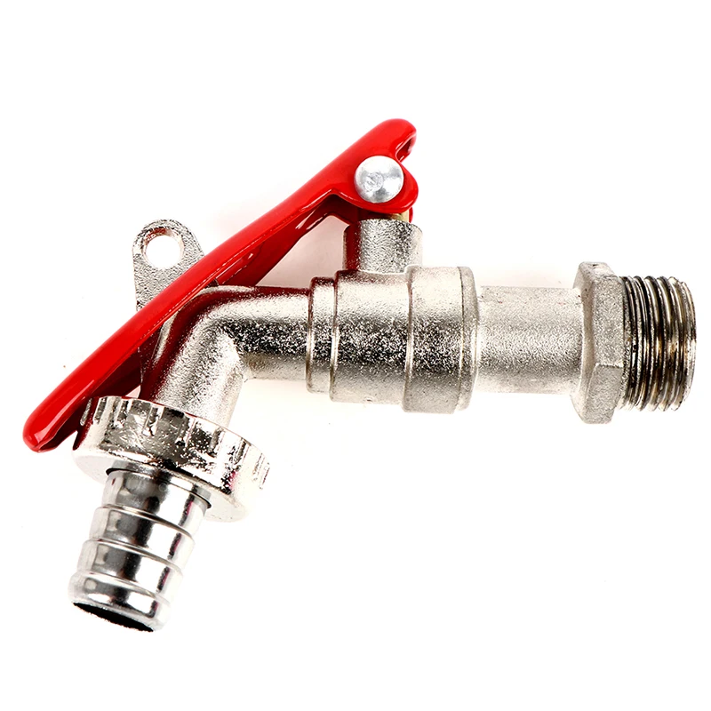 Garden Hose Faucet Lock Water Tank Connector Replacement Tools 1/2 Inch Brass Thread Water Tap Lockable Faucet 1 Pcs Garden Hose Faucet
