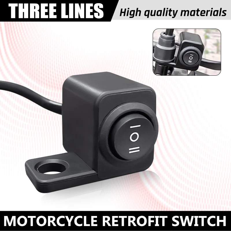 Left 3-way motorcycle switch Side Mirror Mount Heavy Duty Universal
