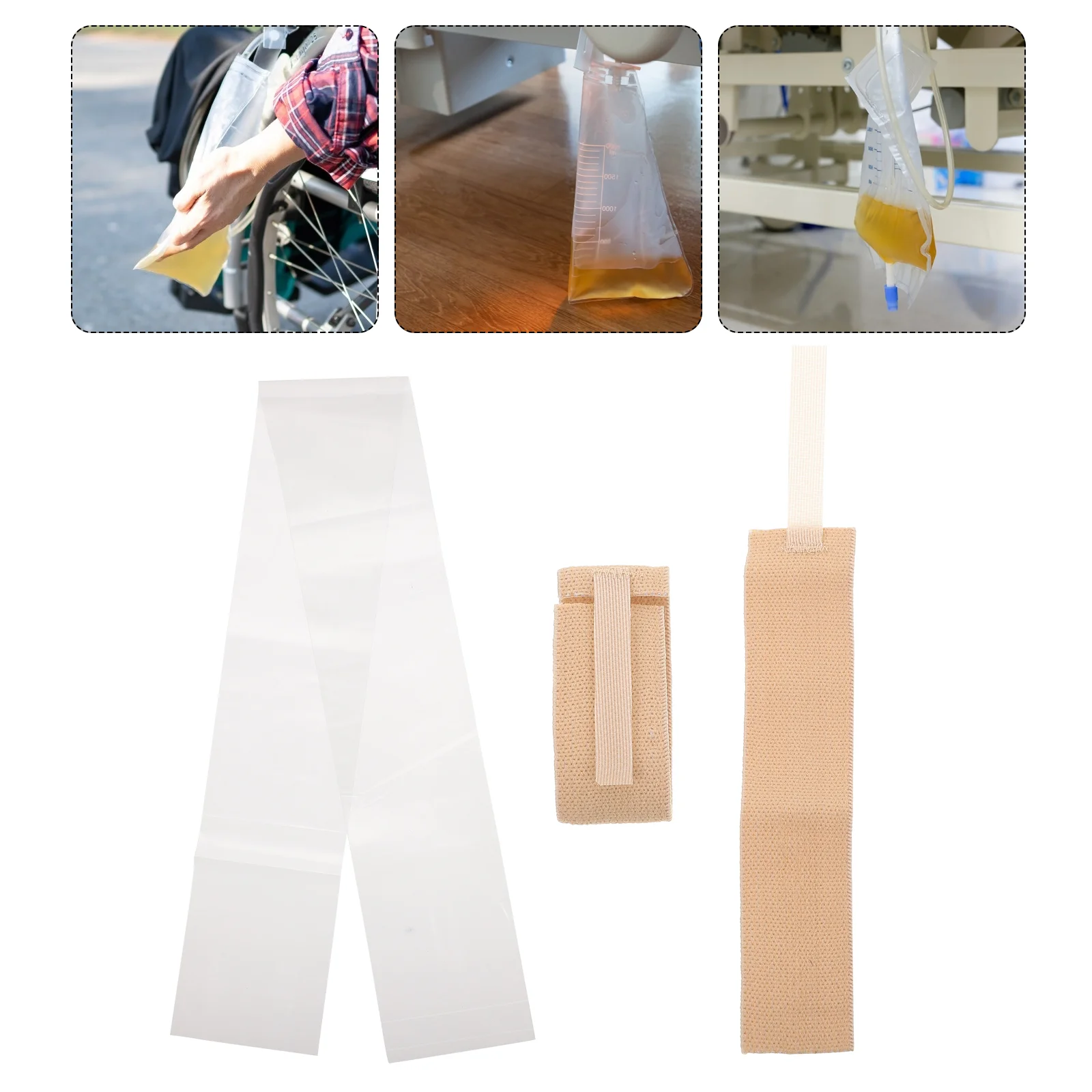 Urine Bag Hen Drainage Elderly Men Urination Care for Male Portable Urinary Travel