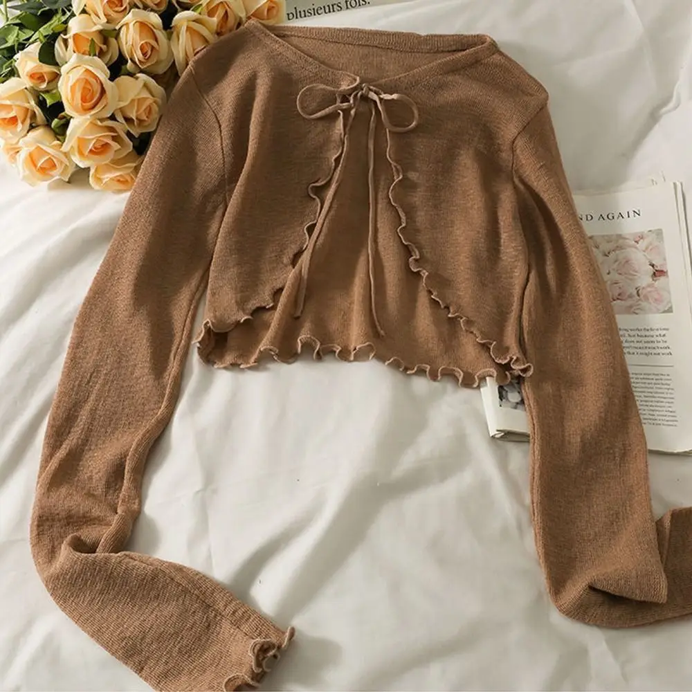 ตัวเลือกสินค้า เสื้อแขนสั้นแฟชั่นเกาหลี Ruffle ฤดูร้อน ใส่สบาย