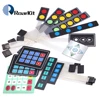 Electronic diy kit arduino diy kit Key Button Membrane Switch 3*4 4X5 Matrix Array Keyboard 1X6 Keypad LED Control Panel Pad DIY Kit For Arduino 1 2 3 4 5 7 8