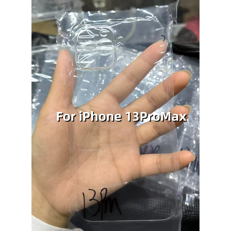 아이폰 11 12 13 14 프로 맥스 미니 14 플러스 투명 유리 후면 배터리 커버 후면 하우징 유리 패널 교체품 (15 16 프로맥스 호환)