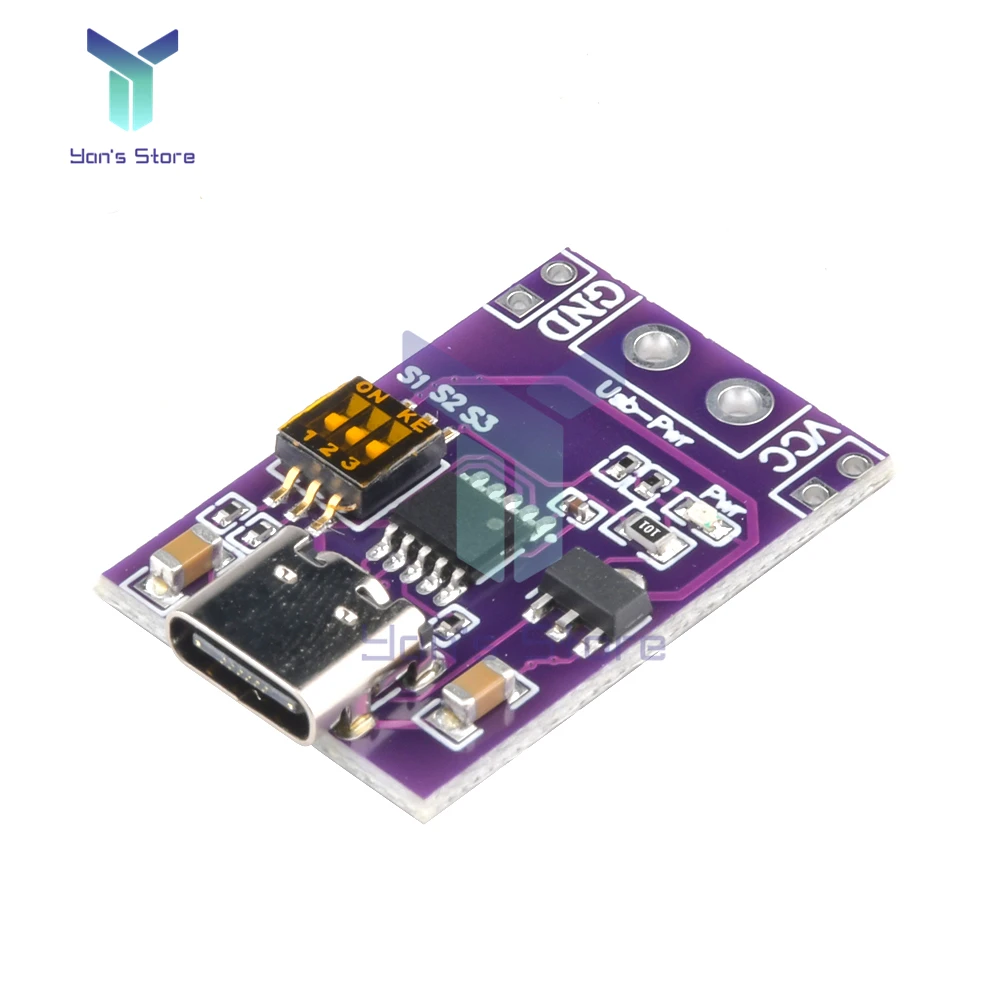 

PD/QC/AFC Type-C Fast charge decoy trigger support 5V 9V 12V 15V 20V fixed voltage output