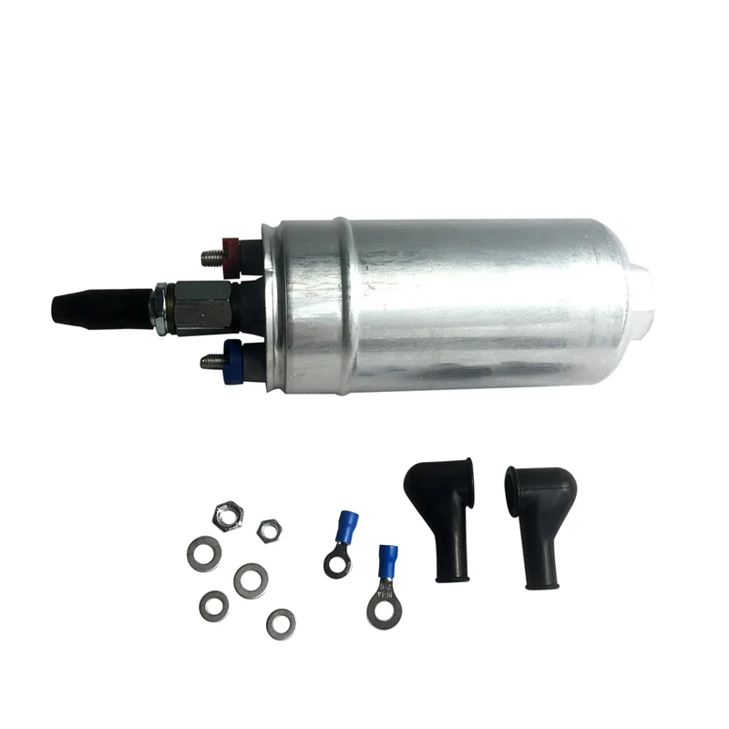 

External Fuel Pump 0580 254 044 Poulor 400Lph Low Pressure Lift Fuel Pump for Honda Toyota Nissan Racing with PQY Pack