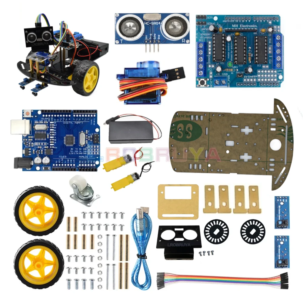 

Умный робот 2WD, автомобильные комплекты для программирования, Полный Начинающий стартовый Автомобильный электронный комплект для STEM Educational + Co LTARK-41