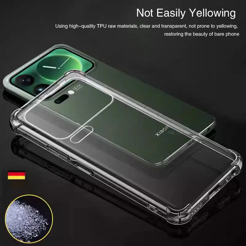 Luxury Four-Corner Airbag Design Phone Case - Anti-Knock Simplicity TPU Back Cover