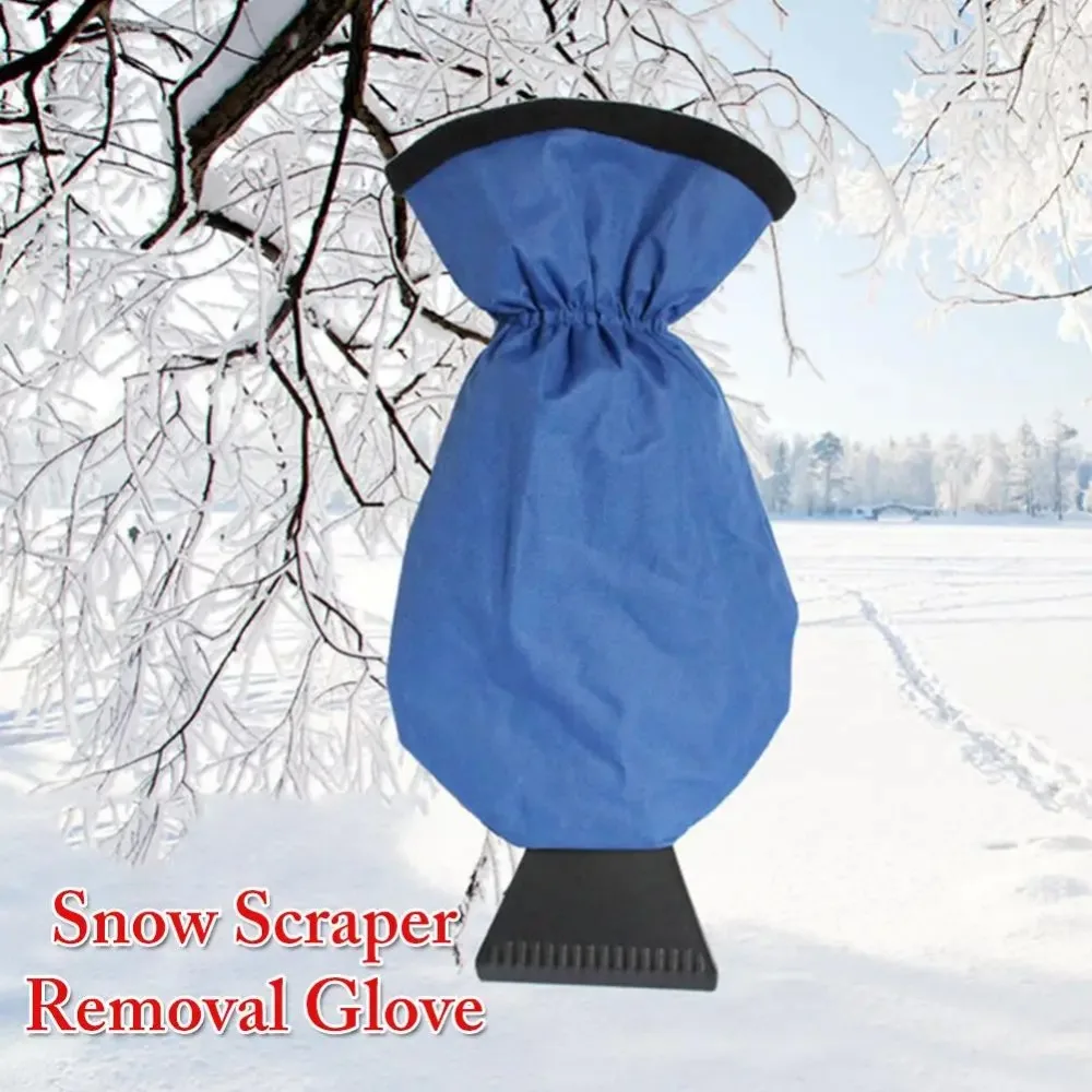Car Ice Scraper Snow Scraper Removal Glove Cloth Cleaning Snow