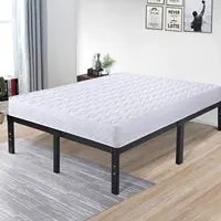 DDPNKL Metal Bed Frame 16 Inch, Heavy Duty Bed Frame with Wooden Slats, 16 Inch Mattress Foundation/No Box Spring Needed 6