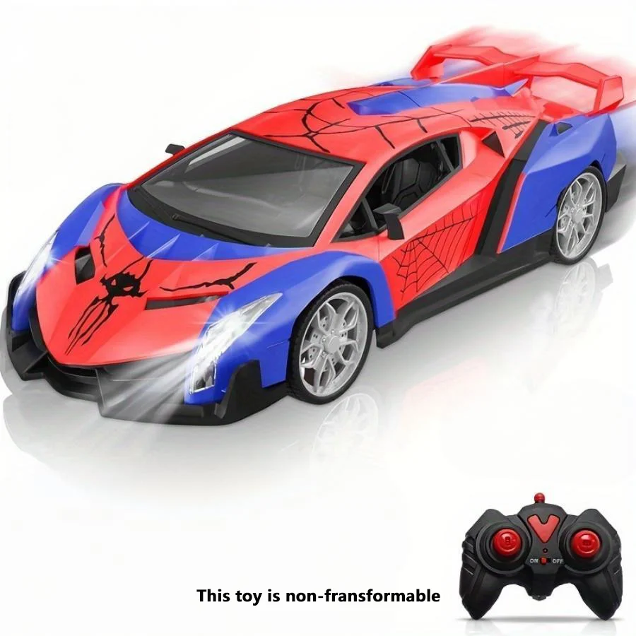 RC Supercar 2.4GHz Remote Control Car – Spider-Themed Racing Toy with Rechargeable Battery | High-Speed Gift for Boys 2