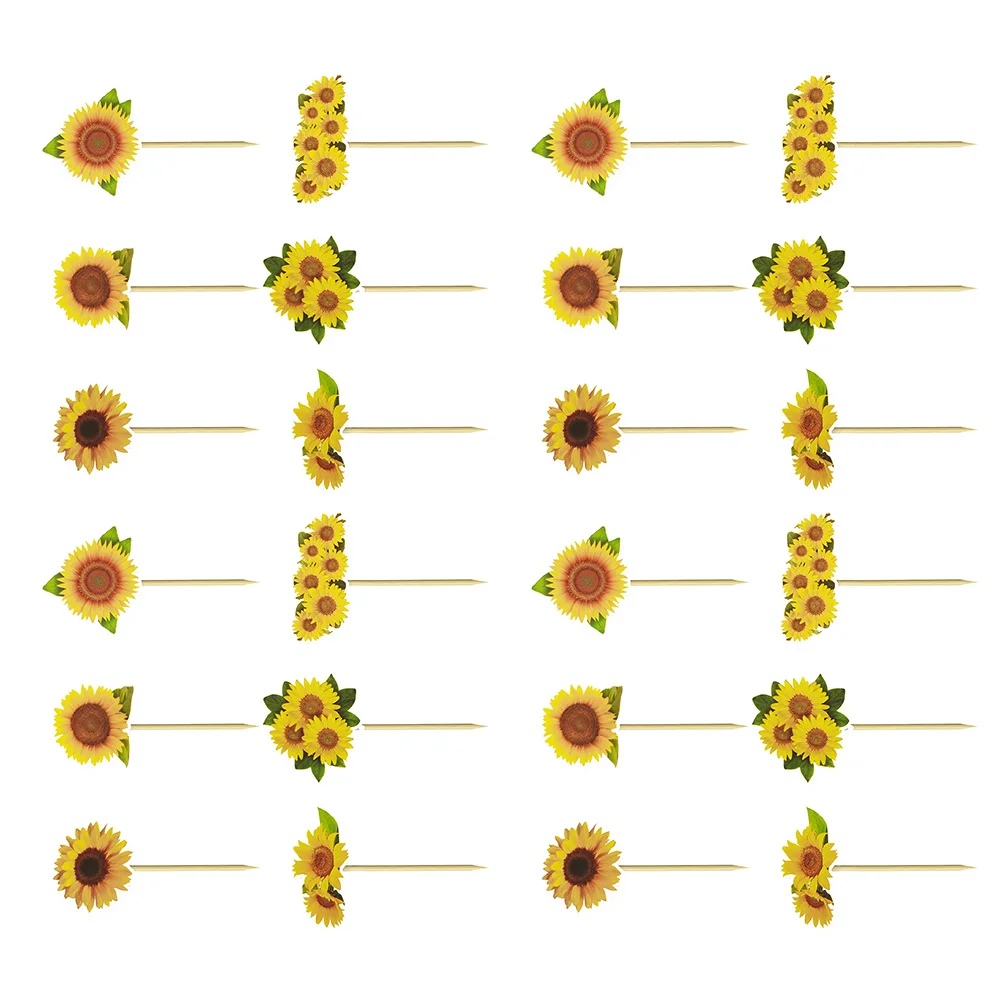 

Sunflower Cake Topper Cupcake Topper DIY Wedding Birthday Party Baby Shower Cake Decorating Dessert Decoration