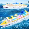 Cruise Ship Toy Ocean Liner Cruise Ship Boat Electric Ship Toy With Flashing Light And Sound Fun Nautical Decorations Boat Toy 4