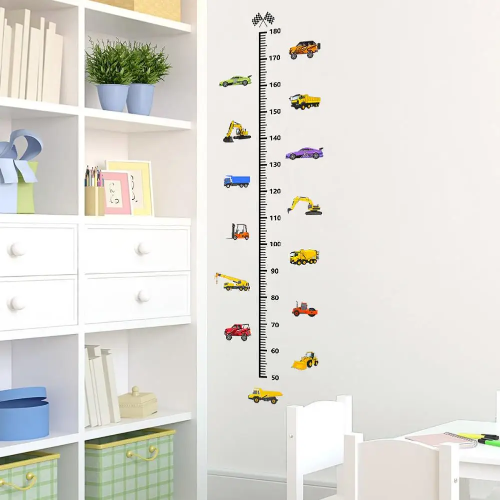 Novel Anti-slip Children Room Decorative Children Wall Ruler Decal Legible Kids Wall Growth Chart