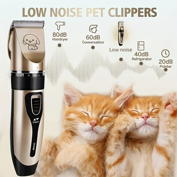 Pet Hair Trimmer Kit Electric Precision Clippers Perfect for Professional Grooming at Home, Ideal for Dogs and Cats 2