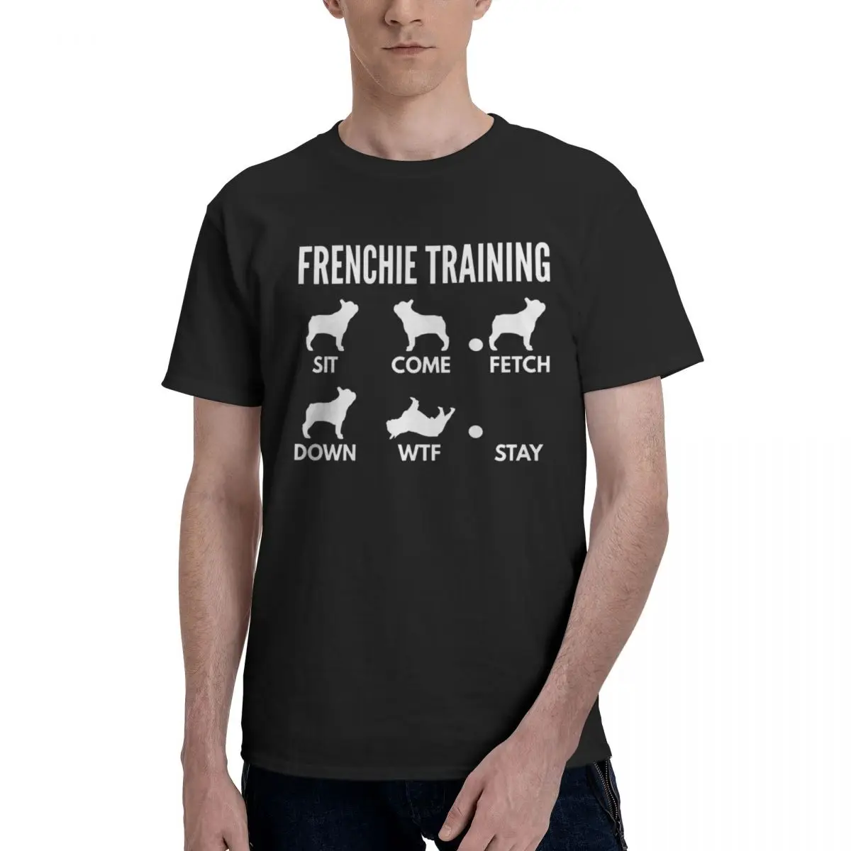 

Motion Frenchie Training - French Bulldog Tricks T-shirts Kemp Funny High grade Activity competition Eur Size