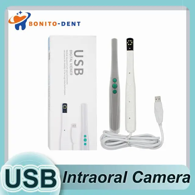 Portable Dental Intraoral Camera USB High definition Viewer Wired Oral Endoscope With Adjustable 6 LED Lights