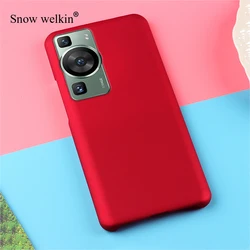 Luxury Multi - Color Rubberized Matte Hard Plastic Phone Case Cover - Huawei P60 (Red)