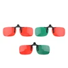 1X Kids Foldable Clip Amblyopia Corrective Glasses Red Green Color Squint Blind 2