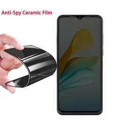 Premium Full Ceramic Privacy Screen Protector - Anti - Spy Glare Soft Film for Anti Peeping (ZTE Blade 11 Prime)