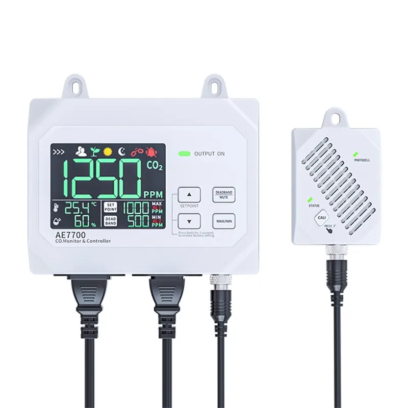 

Цифровой настенный контроллер CO2 AE7700 для теплиц, дома, офиса, грибов