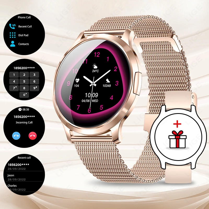 mesh belt rose gold