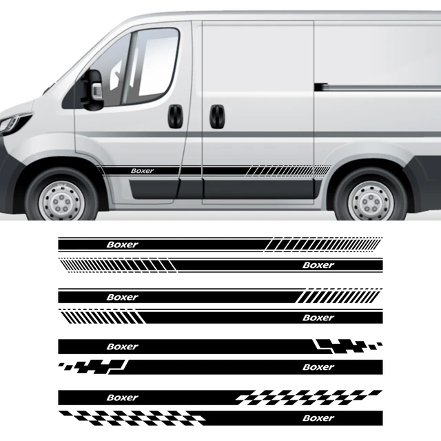 Van Aufkleber für Peugeot Boxer E Boxer Autotür Seite Grafiken Streifen  Dekor Aufkleber Wohnmobil Vinyl Dekoration