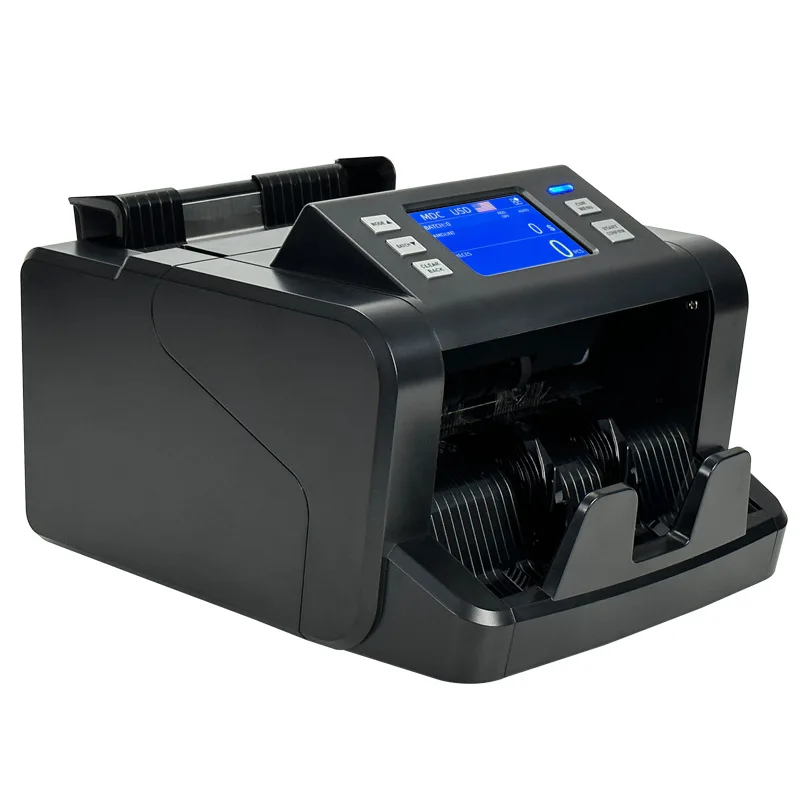 P80 CIS Mix Denomination Bill Counter Counterfeit Detection Cash Bank Note Money