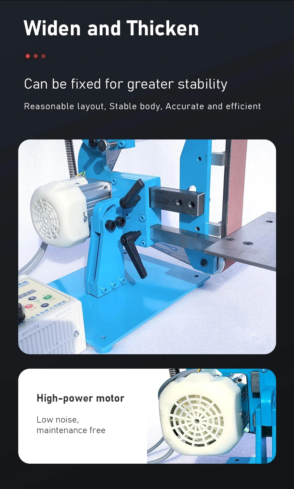915 Dual-Use Belt Sander 220V Home Mini Vertical/Horizontal Sanding Machine All