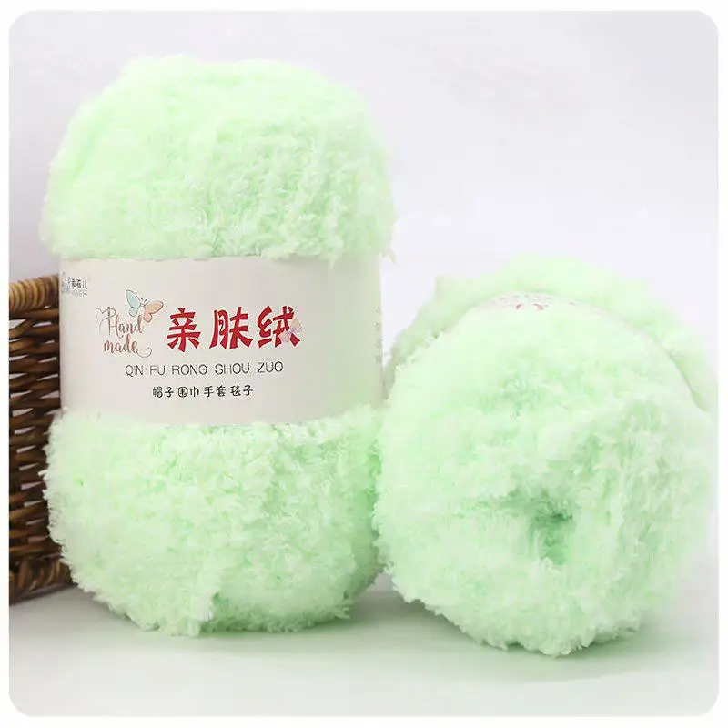 Luxurious Soft Chenille Yarn for DIY Knitting and Crochet Projects
