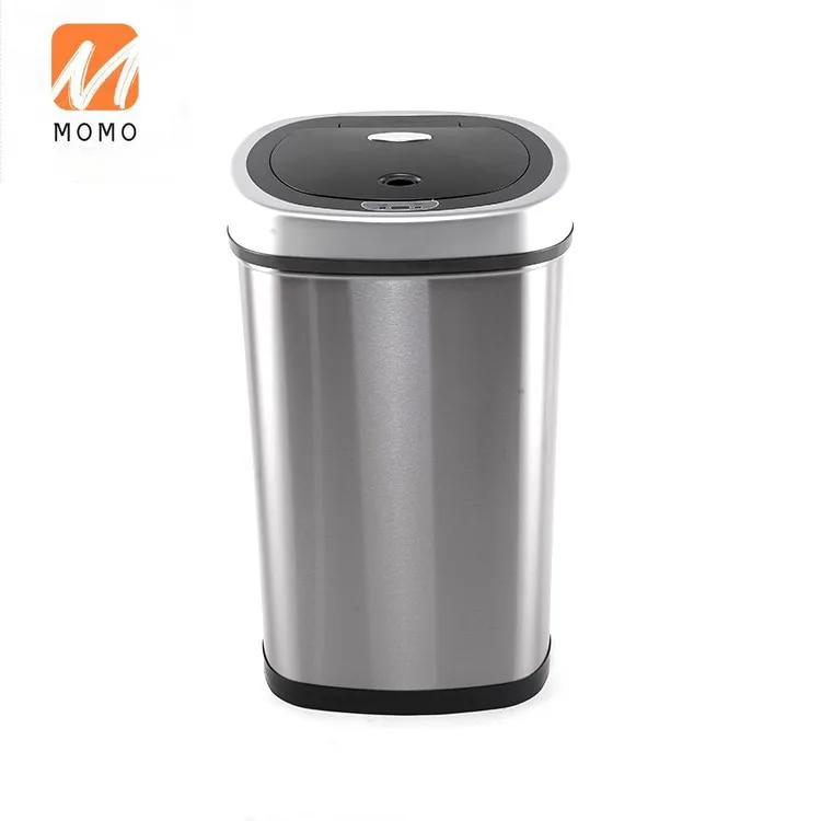 Cubo de basura de acero inoxidable, papelera con sensor de cocina  automático, respetuoso con el medio ambiente, 13 galones, 50 litros