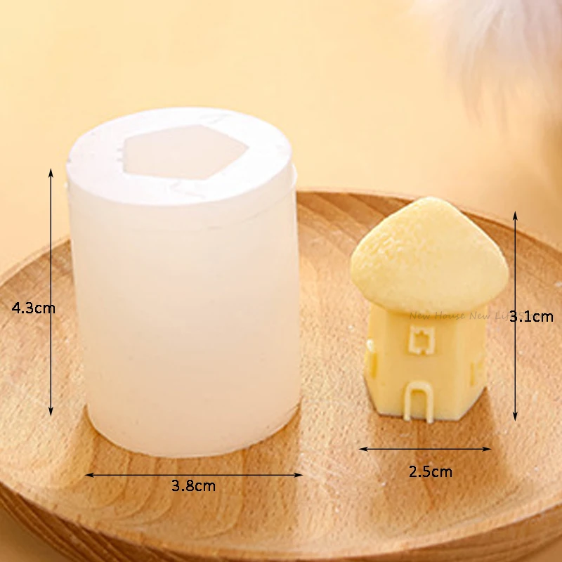 Cozy Cottage Candle Silicone Mold - DIY Aromatherapy & Home Craft Decor Mold