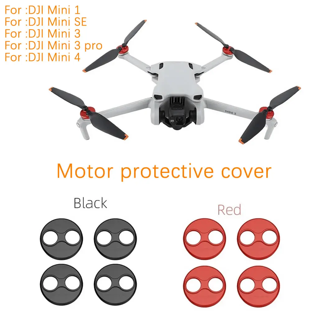 Aluminium Motor Cover Cap Hood for DJI Mini 2 SE/MINI 3 Pro Accessories Cover Against Paddles Dust-Proof Engine Protector