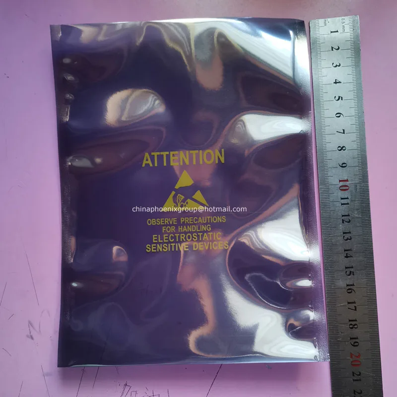 400Pieces Antistatic Hard Drive Bag 3.5 Anti Static Bags Hdd Antistatic Bag 3.5 ESD Anti Static Shielding Plastic Top Open Bags 3