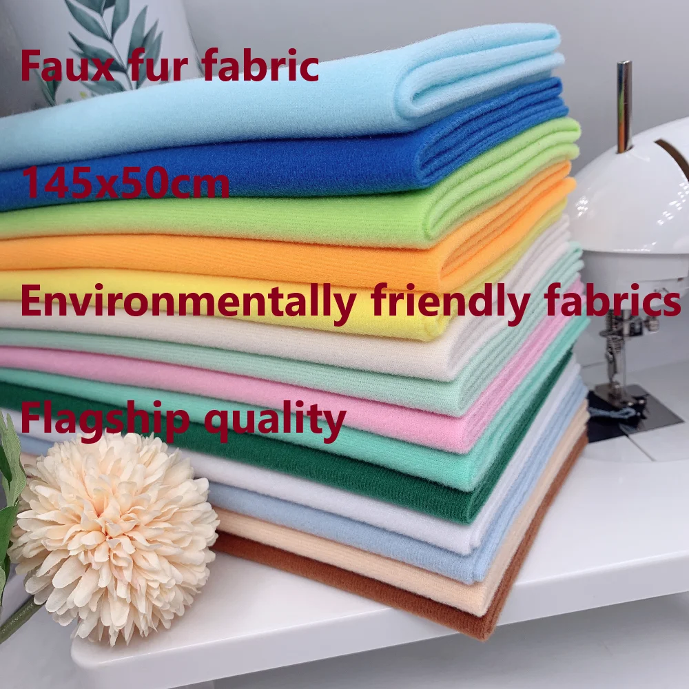 145X50Cm Antibatterico Morbido Tessuto In Pelliccia Sintetica Liscio Tessuto Minky Peluche/Tessuti Fatti A Mano Tessuti Per Metri Liquidazioni